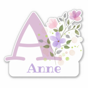 Sticker Nom et initiale avec bâton de découpe de conceptio