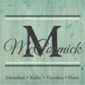 Sticker Nom et prénom de famille personnalisés (Devant)