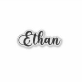 Sticker Nom Ethan - Calligraphie manuscrite (Devant)