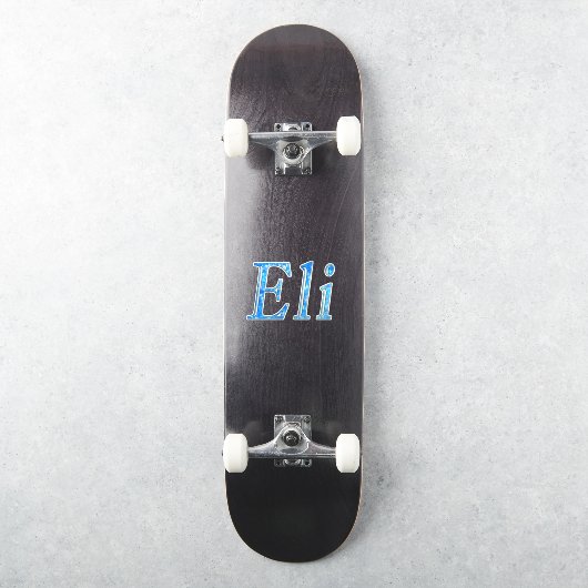 Sticker Nom étoilé bleu Eli, (Skateboard)