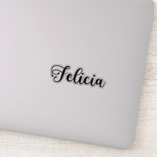 Sticker Nom Felicia - Calligraphie manuscrite