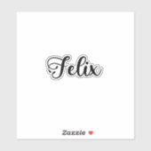 Sticker Nom Felix - Calligraphie manuscrite (Feuille)