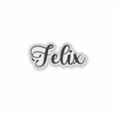 Sticker Nom Felix - Calligraphie manuscrite (Devant)