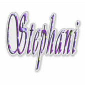 Sticker Nom Floral Stephani, (Devant)