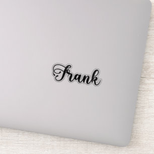 Sticker Nom Frank - Calligraphie manuscrite