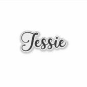 Sticker Nom Jessie - Calligraphie manuscrite (Devant)