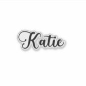 Sticker Nom Katie - Calligraphie manuscrite (Devant)