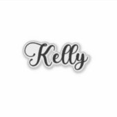 Sticker Nom Kelly - Calligraphie manuscrite (Devant)