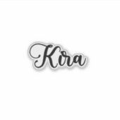 Sticker Nom Kira - Calligraphie manuscrite (Devant)