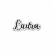 Sticker Nom Laura - Calligraphie manuscrite (Devant)