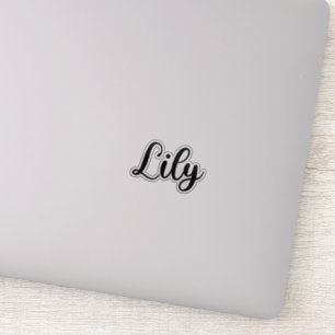 Sticker Nom Lily - Calligraphie manuscrite