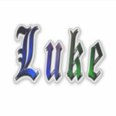 Sticker Nom Luke, (Devant)