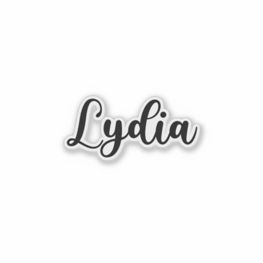 Sticker Nom Lydia - Calligraphie manuscrite (Devant)