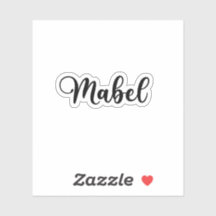 Nom Mabel - Calligraphie manuscrite