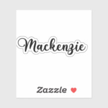 Nom Mackenzie - Calligraphie manuscrite