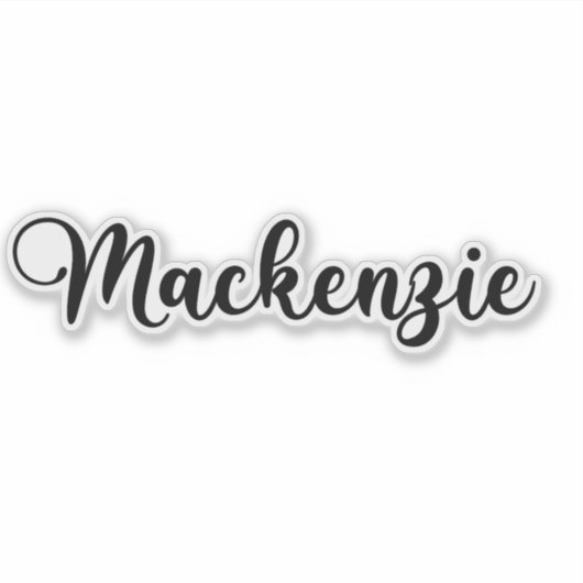 Sticker Nom Mackenzie - Calligraphie manuscrite (Devant)