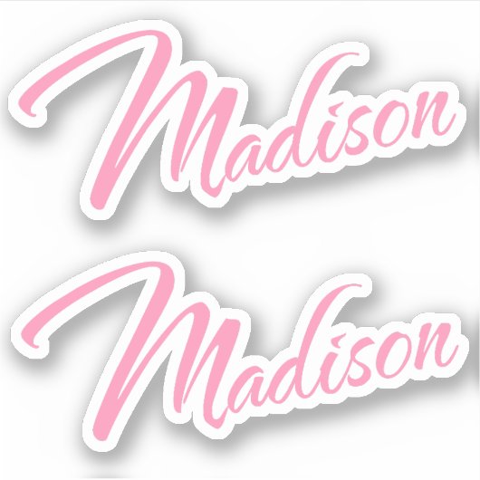 Sticker Nom Madison x2 (Devant)