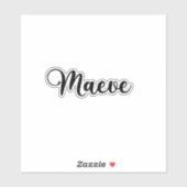 Sticker Nom maeve - Calligraphie manuscrite (Feuille)