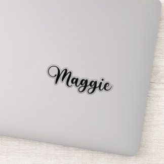 Sticker Nom Maggie - Calligraphie manuscrite