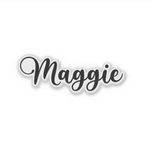 Sticker Nom Maggie - Calligraphie manuscrite (Devant)