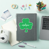 Sticker Nom manuscrit Shamrock vert (Couverture iPad)