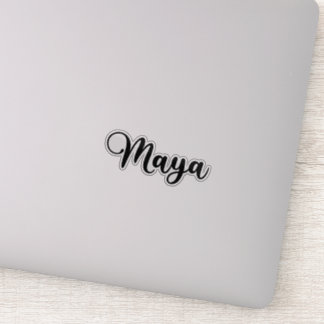 Sticker Nom Maya - Calligraphie manuscrite