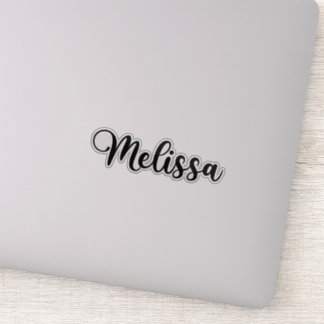 Sticker Nom Melissa - Calligraphie manuscrite