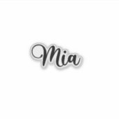 Sticker Nom Mia - Calligraphie manuscrite (Devant)