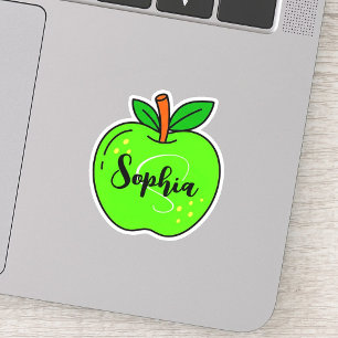 Sticker Nom mignon personnalisé & monogramme   Professeur 