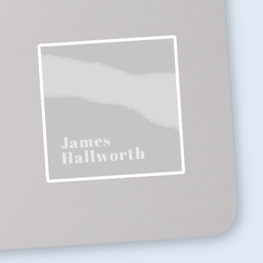 Sticker Nom minimaliste moderne rétro (ou autre texte)