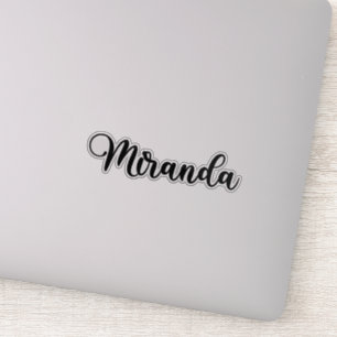 Sticker Nom Miranda - Calligraphie manuscrite