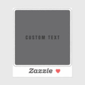 Sticker Nom moderne ou autre Modèle de texte | Gris charbo (Feuille)