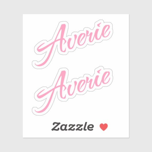 Sticker Nom moyen x2 (Feuille)