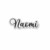 Sticker Nom Naomi - Calligraphie manuscrite (Devant)