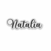 Sticker Nom Natalia - Calligraphie manuscrite (Devant)