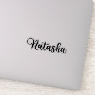 Sticker Nom Natasha - Calligraphie manuscrite
