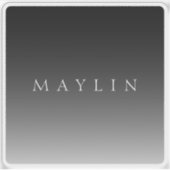 Sticker Nom ou mot classique | Gris dégradé (Devant)