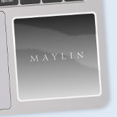 Sticker Nom ou mot classique | Gris dégradé