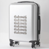 Sticker Nom personnalisé (Sur valise)