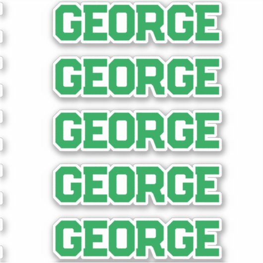 Sticker Nom personnalisé (Devant)