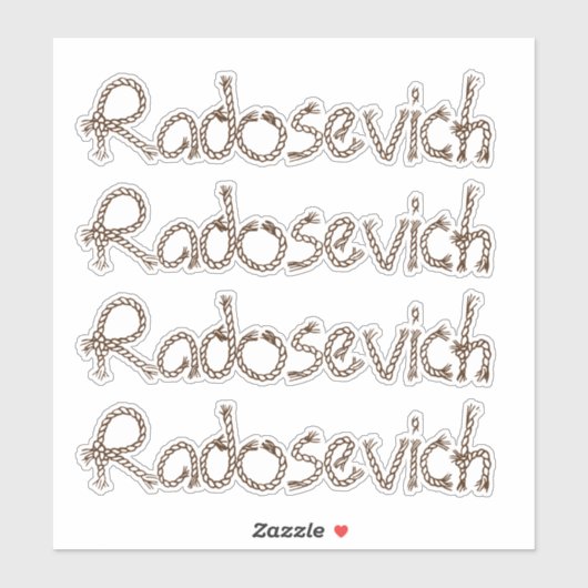 Sticker Nom personnalisé (Feuille)