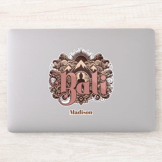 Sticker Nom personnalisé Bali (Ordinateur)