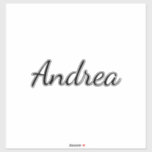 Sticker Nom personnalisé Birthday Mariage Bridesmaid 2023<br><div class="desc">Autocollant de nom simple et cool en arrière - plan noir et blanc. Vous pouvez changer le nom,  et changer les couleurs aussi!</div>