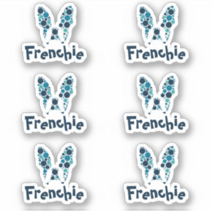 Sticker Nom personnalisé de Bulldog en français