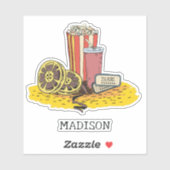 Sticker Nom personnalisé de l'exécution du film (Feuille)