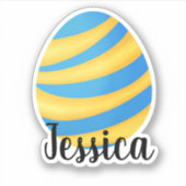 STICKER NOM PERSONNALISÉ EASTER EGG (Devant)