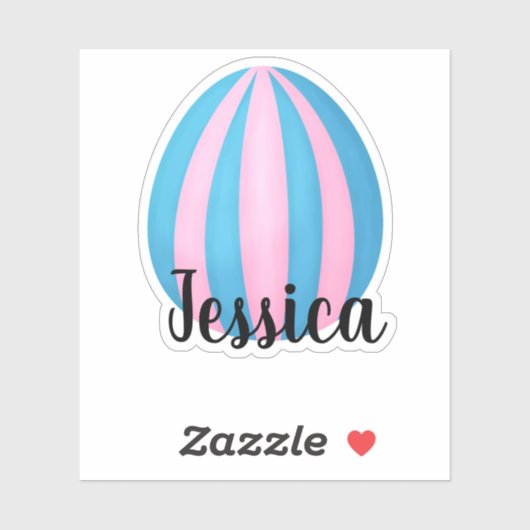 STICKER NOM PERSONNALISÉ EASTER EGG (Feuille)
