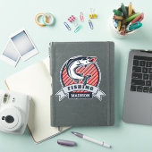 Sticker Nom personnalisé Fisher (Couverture iPad)