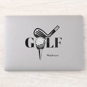 Sticker Nom personnalisé Golf