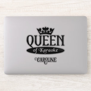 Sticker Nom personnalisé Reine du Karaoké